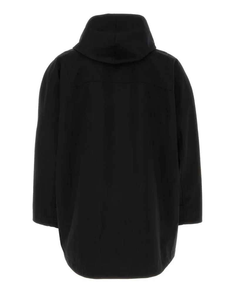 Wooyoungmi Men's Black Nylon Windbreaker Giubbini Jacket Black