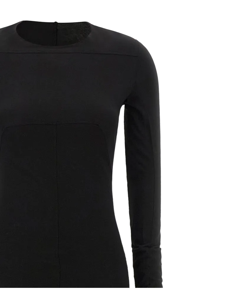 DRKSHDW by Rick Owens Cotton Jersey Maxi Dress — Black Black