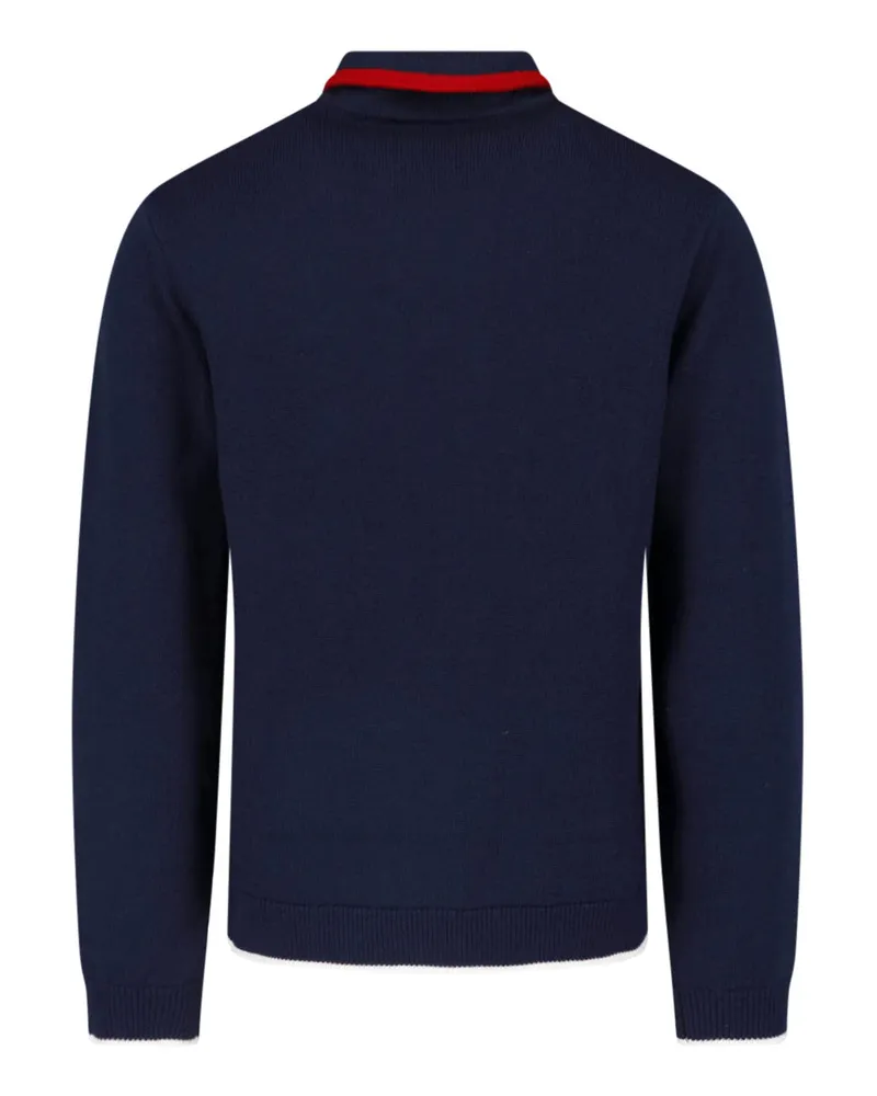Casablanca Paris Men's Sweaters Blue Wool Navy