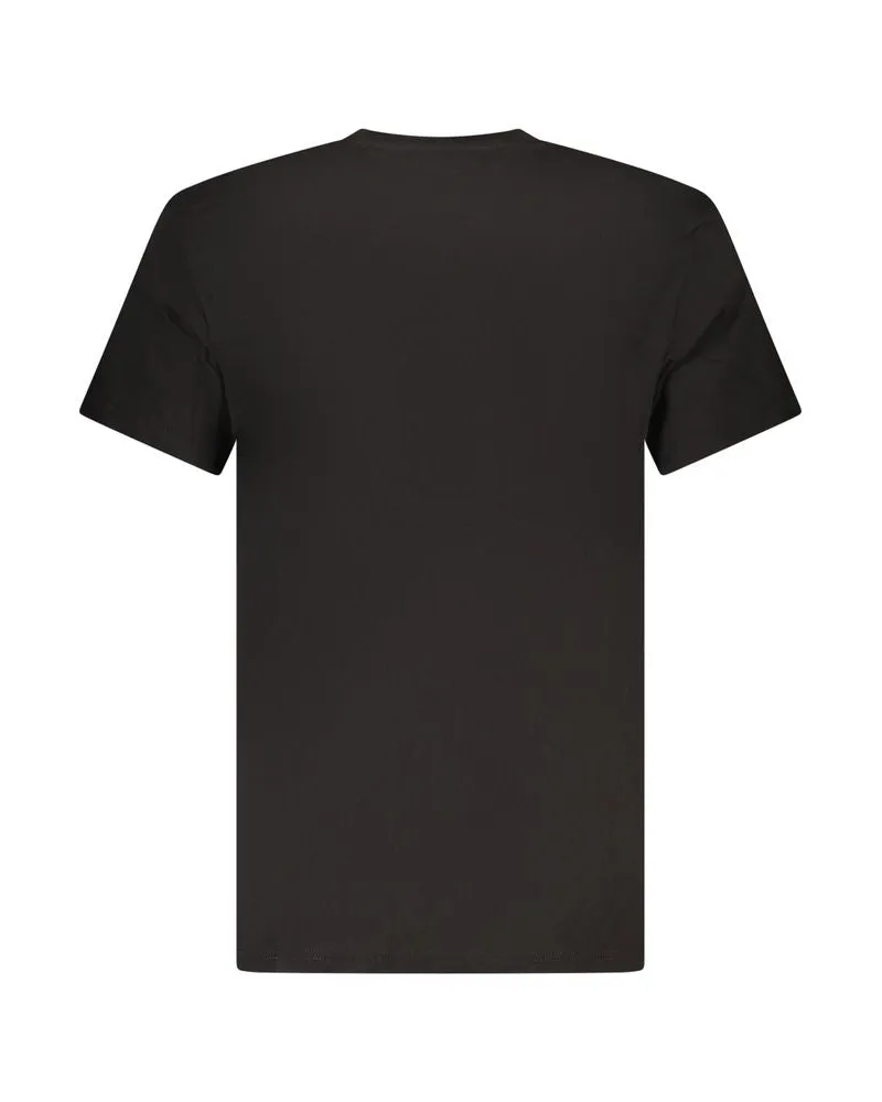 Tommy Hilfiger Logo-Embroidered Cotton T-shirt — Black Black