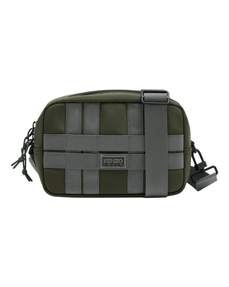 Kenzo Women's Quilted Nylon Crossbody Bag Green Green