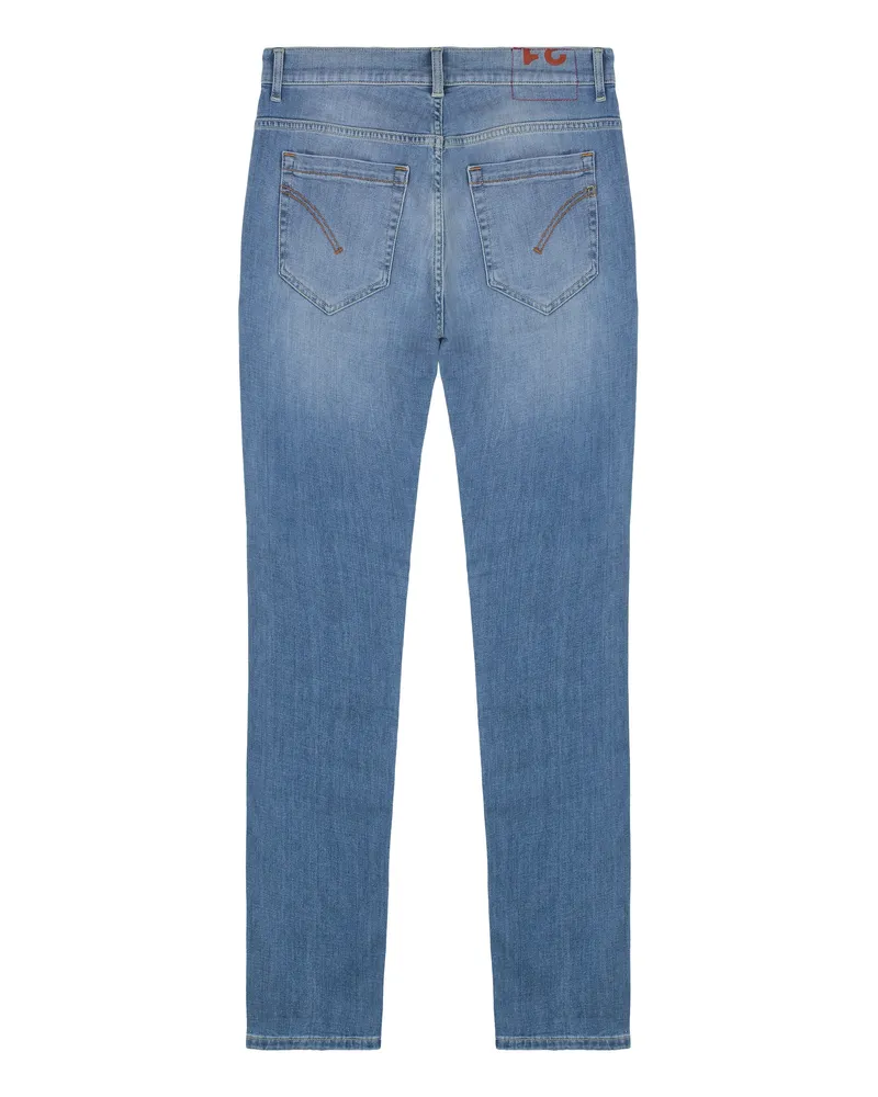 Dondup Men's Jeans George Dark Denim Cotton Skinny Blue