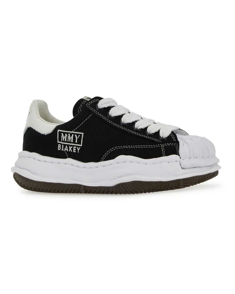 MIHARAYASUHIRO Unisex Black Canvas Sneakers Black