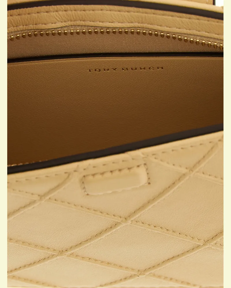 Tory Burch Fleming Wallet — Cream Cream