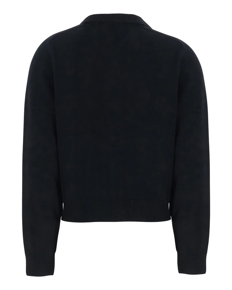 Dunst Ollared Cardigan — Black Black