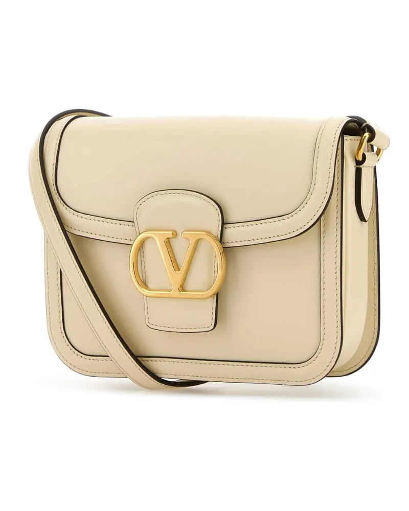 Valentino Garavani Women's Ivory Leather 9to5 Shoulder Bag Butterwhite Borse A Tracolla Beige