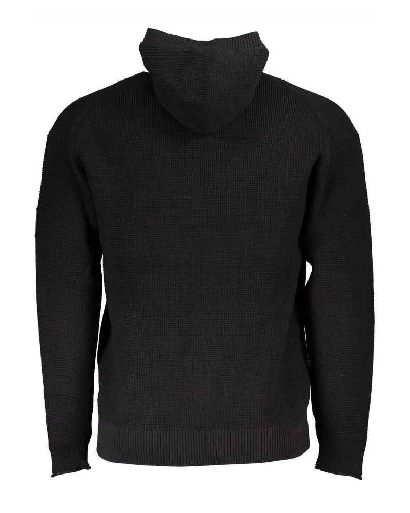 Calvin Klein Half-Zip Cotton Hoodie — Black Black