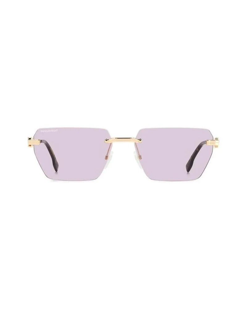Dsquared2 Unisex Sunglasses Metallic Metal Gold