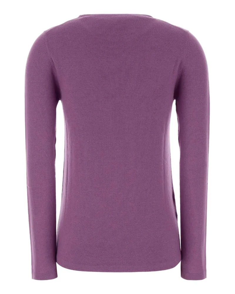 Miu Miu Women's Purple Wool Blend Sweater Glicine Sews Maglieria Purple