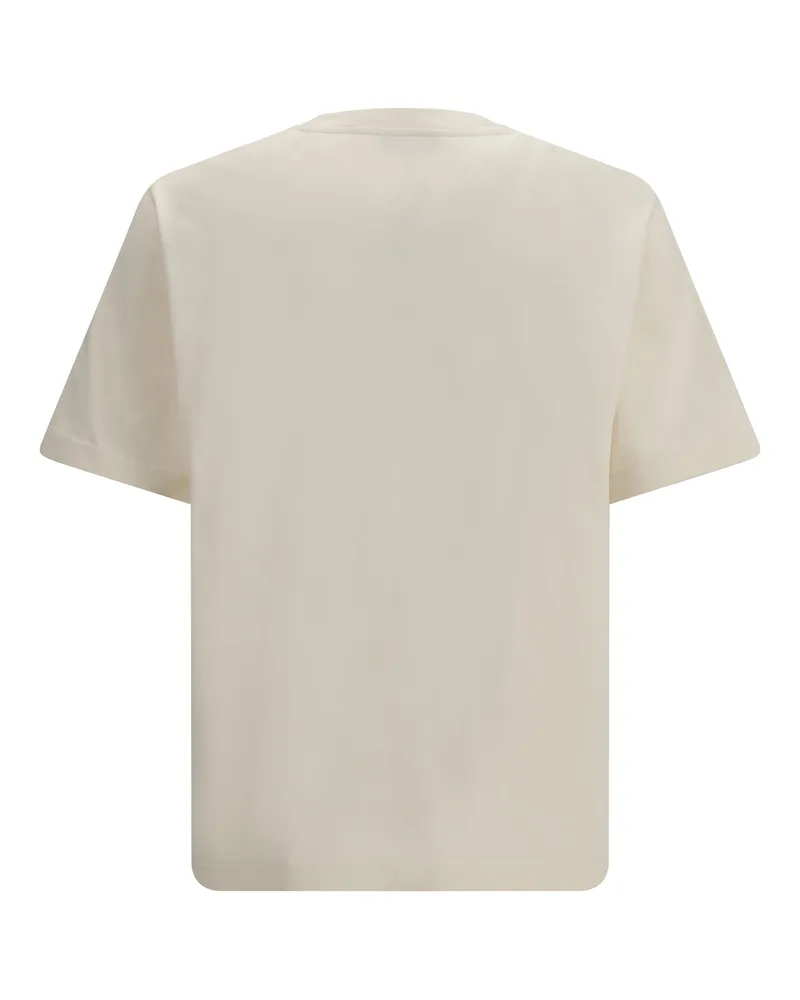 Kitsuné Men's T-Shirt Cotton With Front Logo Noble Beige T-Shirts And Polos Beige