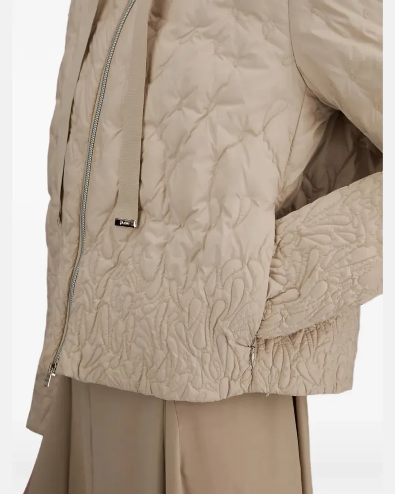 Herno Women's Quilted High-Neck Jacket Aw26 W Beige