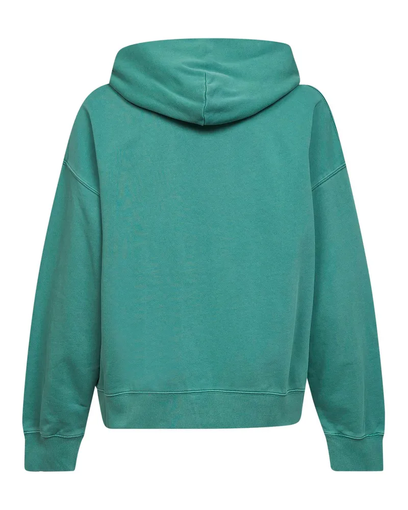Carhartt WIP Men's Hooded Sweat Jacket Lily Benton Green Cotton Sweatshirts Sweater Green
