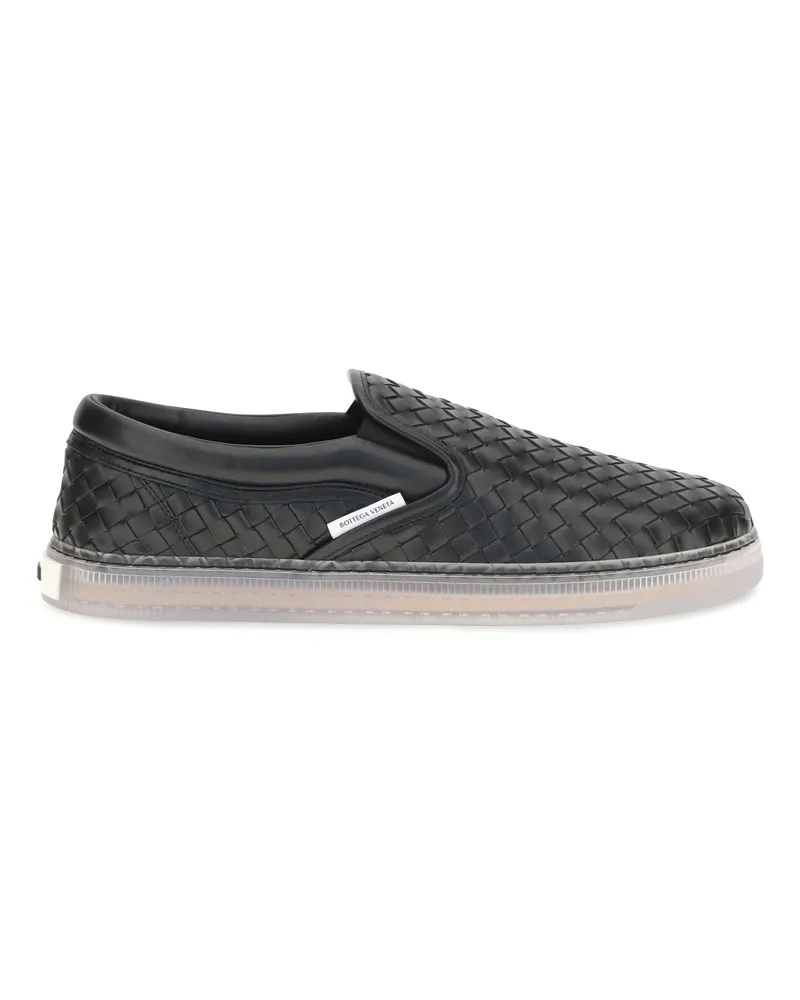 Bottega Veneta Men's Sneakers Serena Black Leather Trainers Black