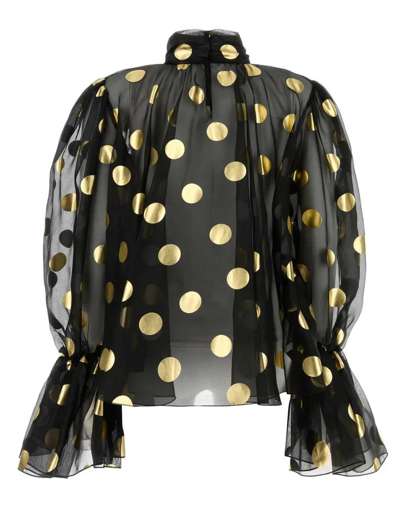 Dolce & Gabbana F7ai9ths100 Hnlm0 Poisorofdonero Exterior: Silk Maglie Sweater Black