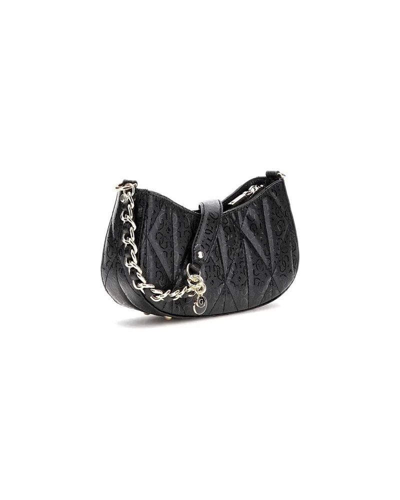 Guess Women's Shoulder Bag Black Polyurethane - Shoulder-Bags Black
