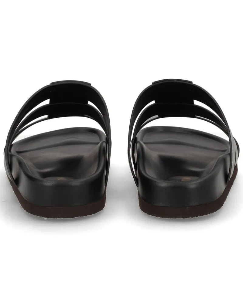 Valentino Garavani Studshield Slide Sandals — Black Black