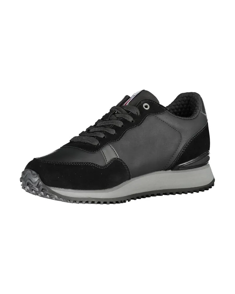 Napapijri Logo-Print Lace-Up Sneaker — Black Black