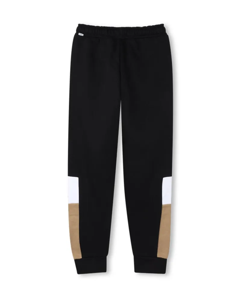 HUGO BOSS Cotton-Blend Joggers — Black Black