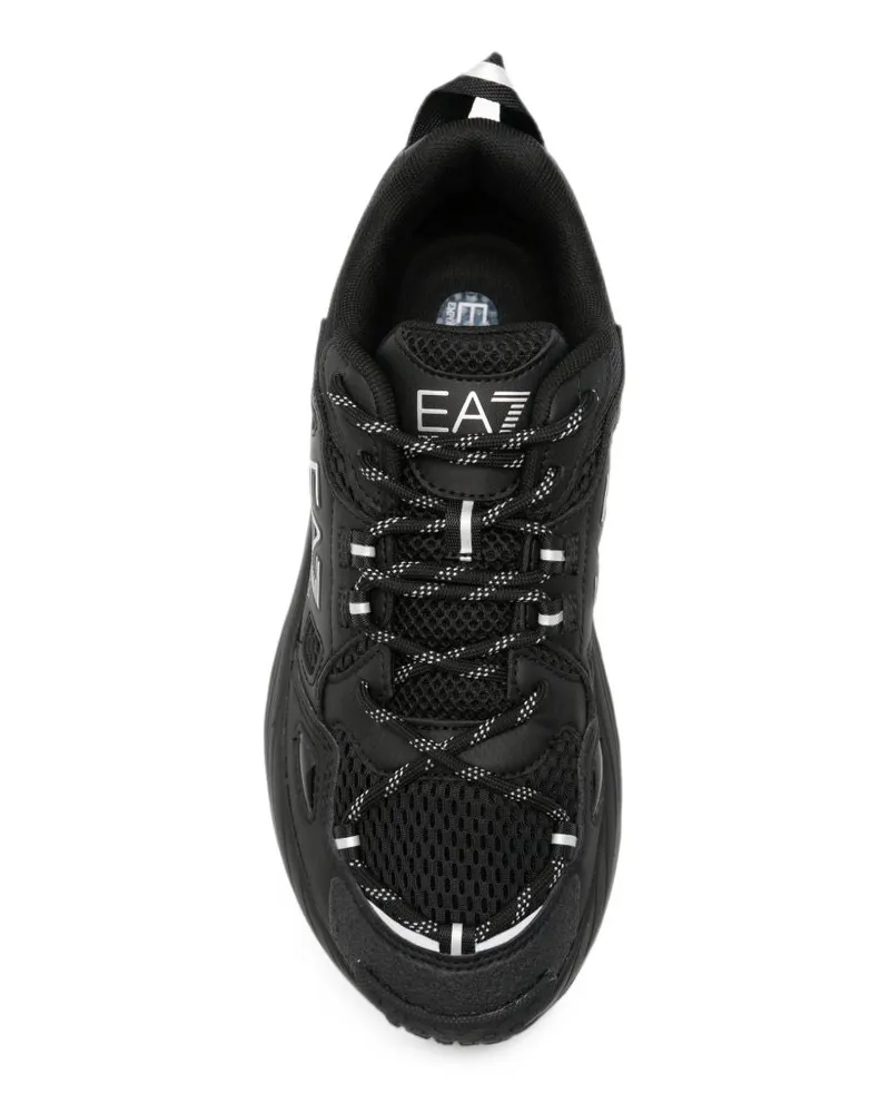 EA7 Logo Sneaker — Black Black