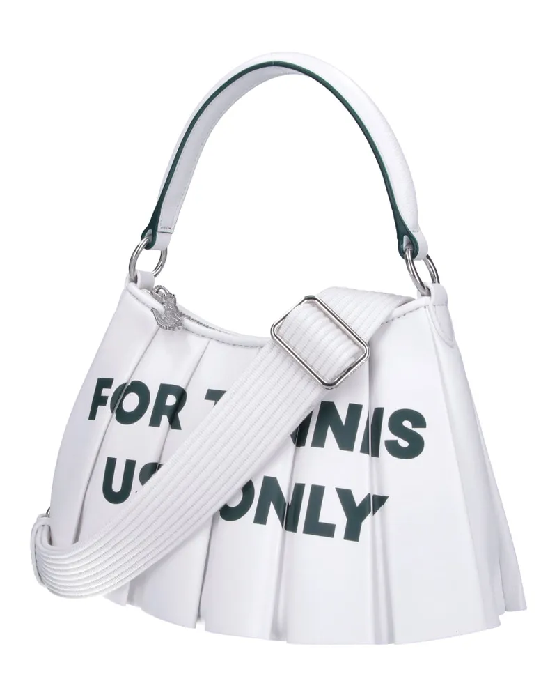 Lacoste Men's Bags White Leather White