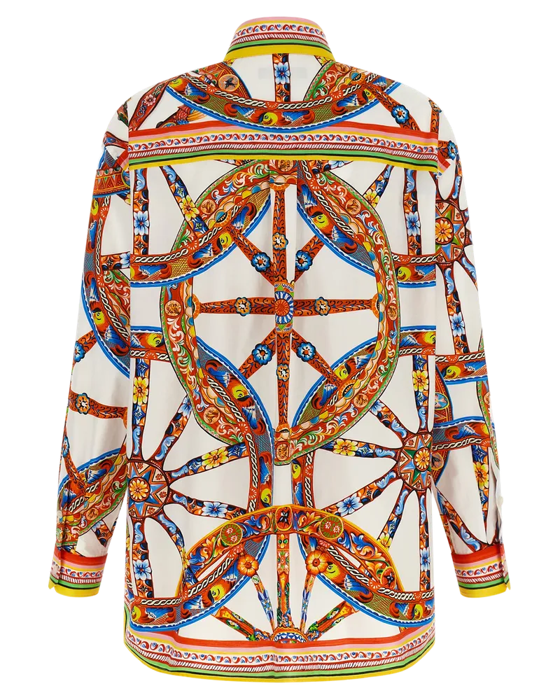 Dolce & Gabbana Women's Multicolor Cotton Blouse Multicolor
