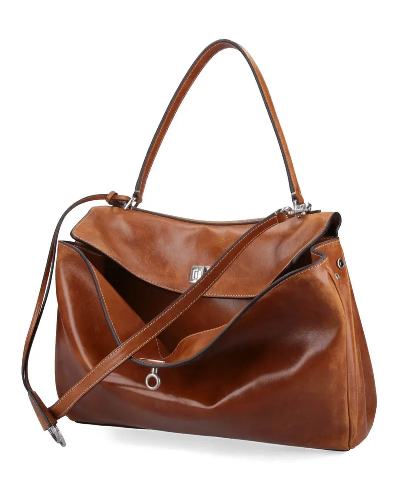 Balenciaga Women's Bags Brown Lamb Leather Brown