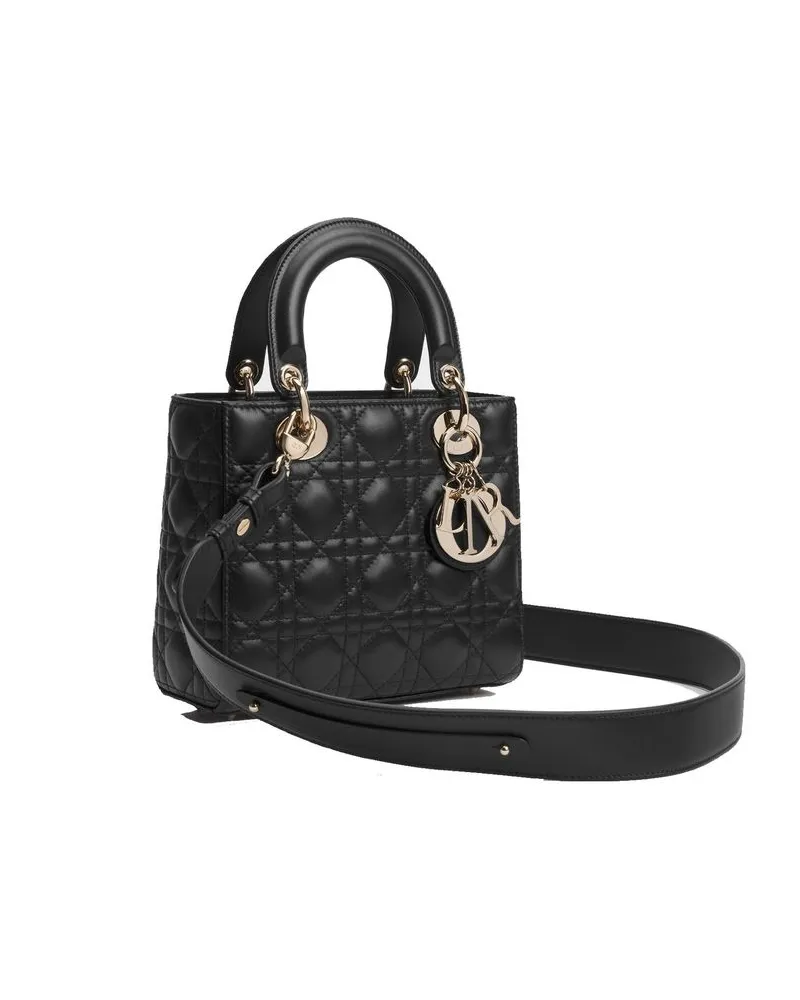 Dior Quilted Lambskin Shoulder Bag — Black Black