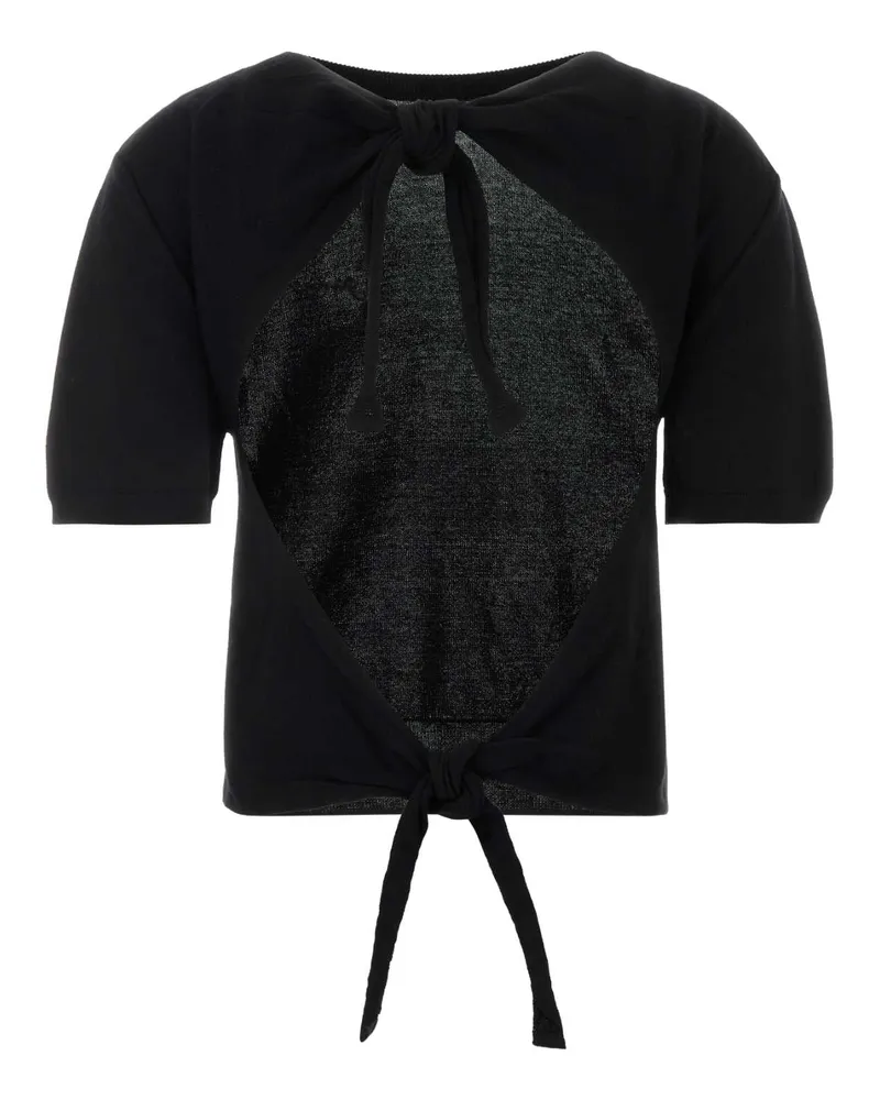 Ganni Women Cotton Blouse Black Black