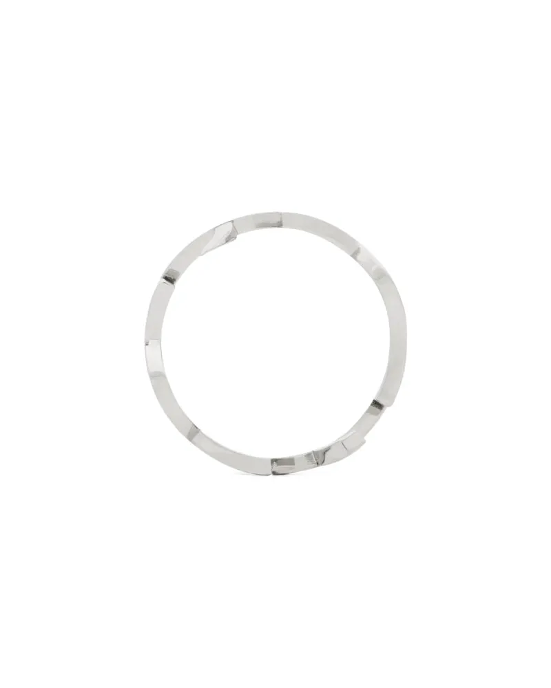 Saint Laurent Cassandre Ring — Silver Silver