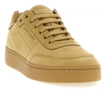 Men's Beige Calfskin Sneakers