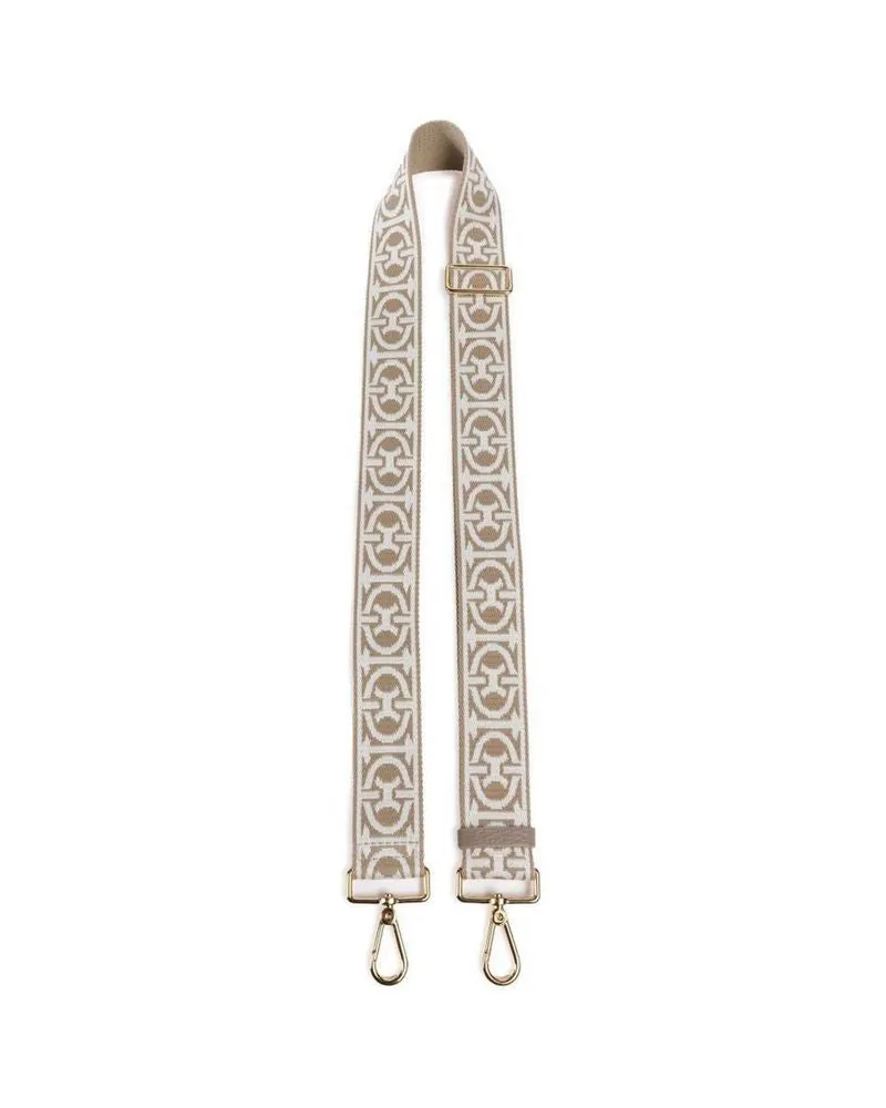 Coccinelle Women's Shoulder Strap Brown Ribbon-Grained Leather Bags - Other Ribbon/grained Beige