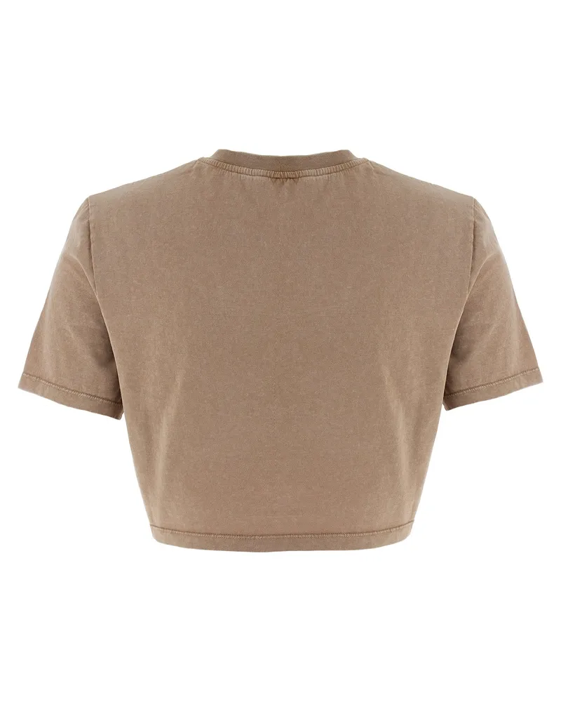 Fendi Women's Brown Cotton T-Shirt Brown