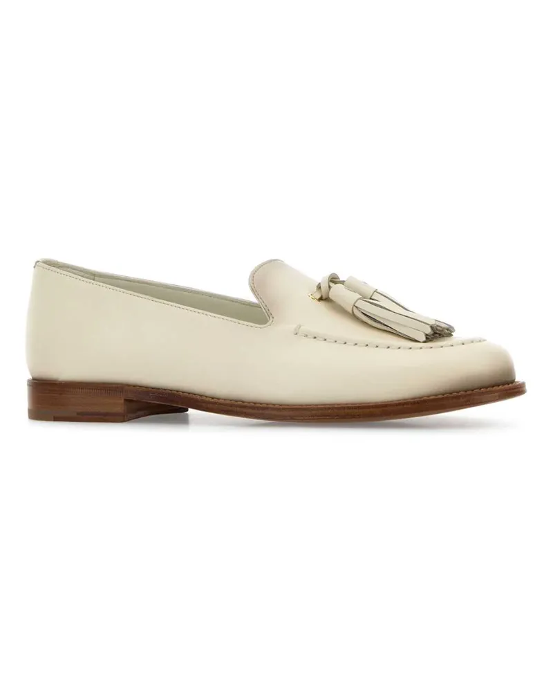 Church's Women's Ivory Leather Renee Loafers Mocassini Ivory