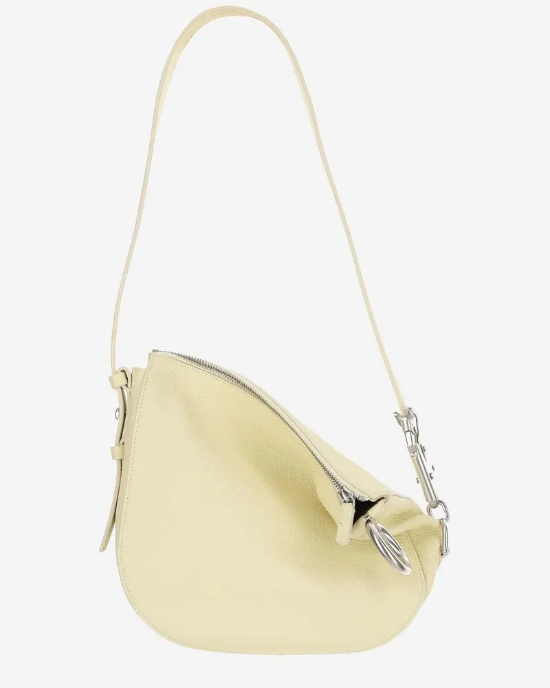 Burberry Women's Small Knight Leather Shoulder Bag Yellow Yellow