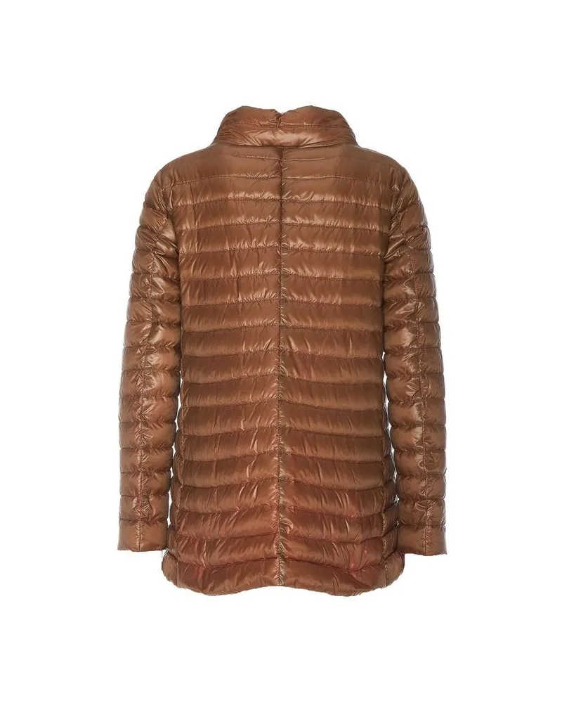Herno Women's Brown Polyamide Coat Clothing Brown