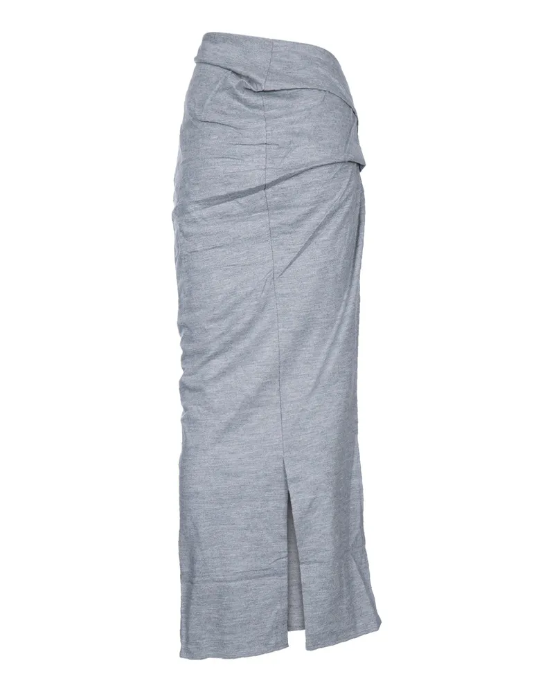 Entire Studios Unisex Wool Skirt Dust Grey Dg Gonne Gray