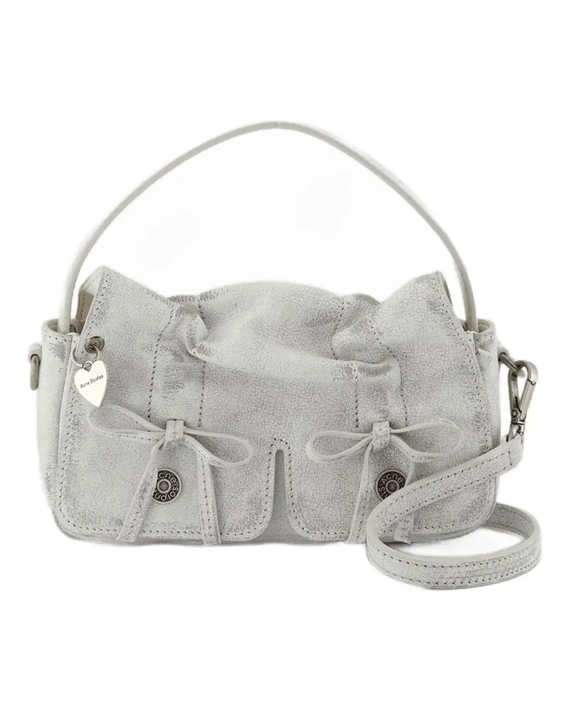 Acne Studios Unisex Multipocket Micro Vintage Crossbody -  Leather White Calfskin Bags Handbags-Purses White