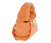 Supple Leather Hobo Bag — Orange