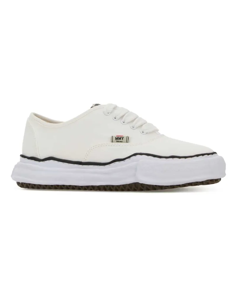 MIHARAYASUHIRO Unisex White Canvas Baker Sneakers White