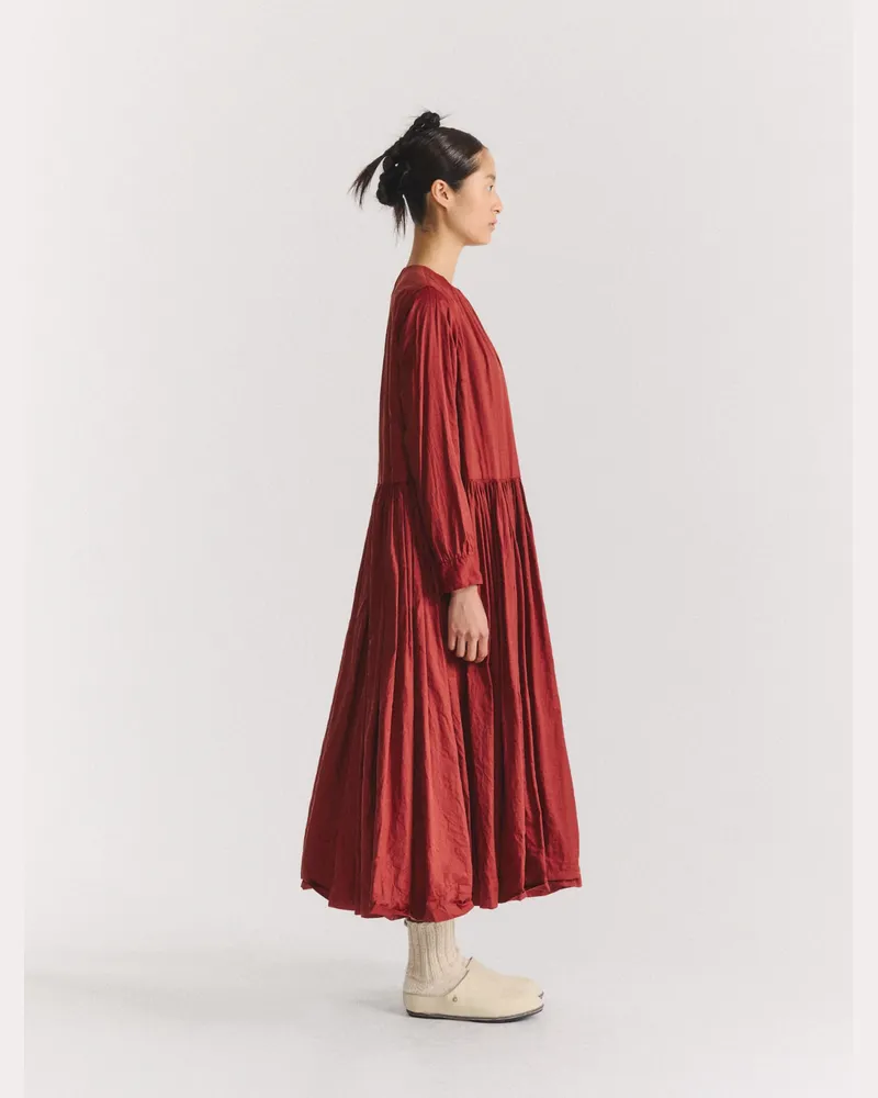 Casey Casey Pomme Rouche Dress — Red Red