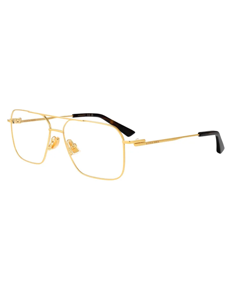 Bottega Veneta Men's Sunglasses Bv1384o Gold-Transparent Gold-Gold-Transparent Metal Glasses & Frames Gold/gold/transparent Gold