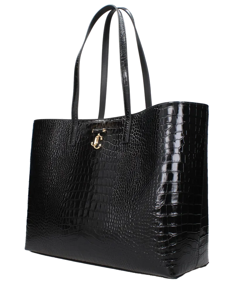 Jimmy Choo Women's Black Leather Shoulder Bag Black