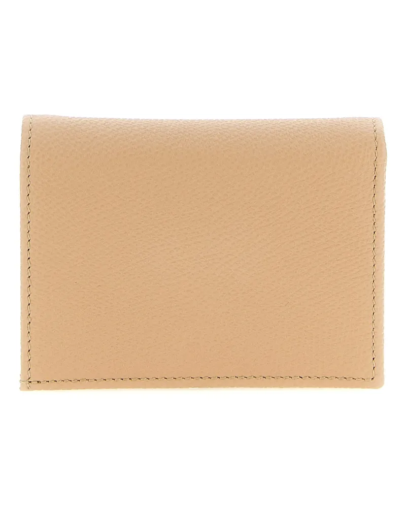 Valentino Garavani Women's Multicolor Calfskin Cardholder Accessory Beige