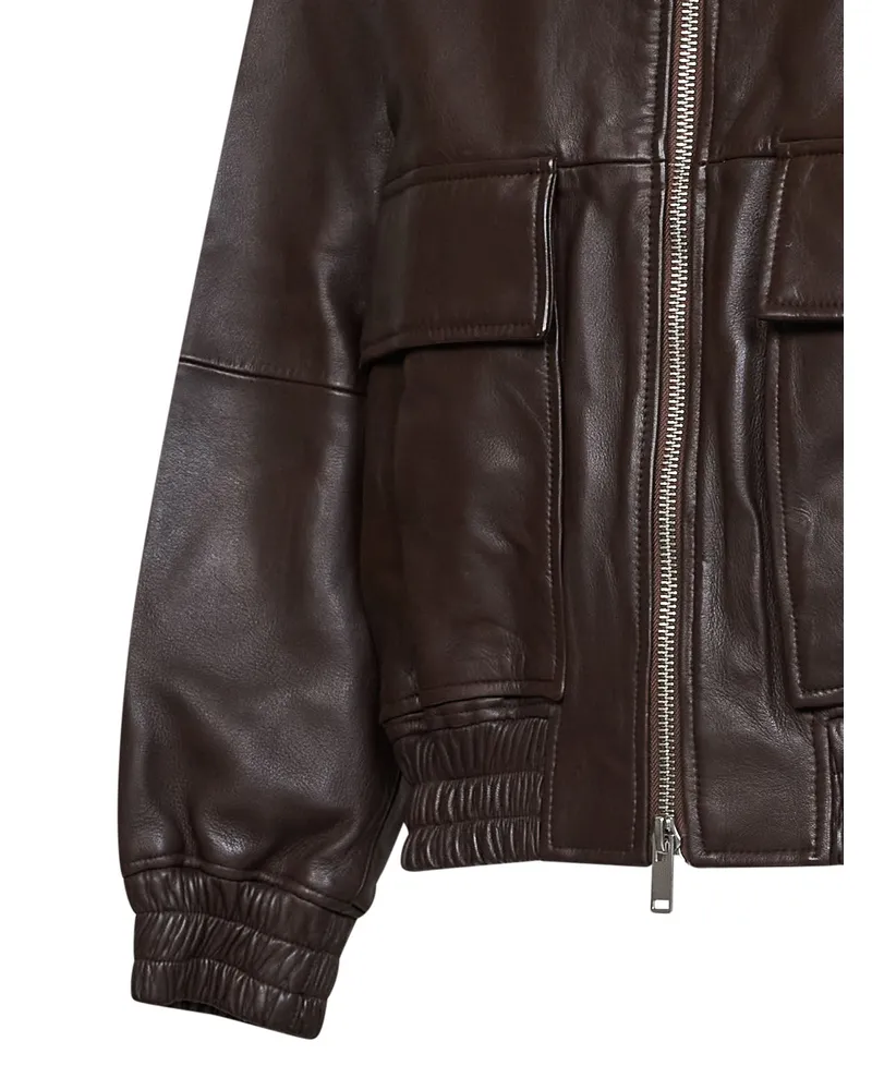 Studio Nicholson Piston Aviator Jacket — Brown Brown