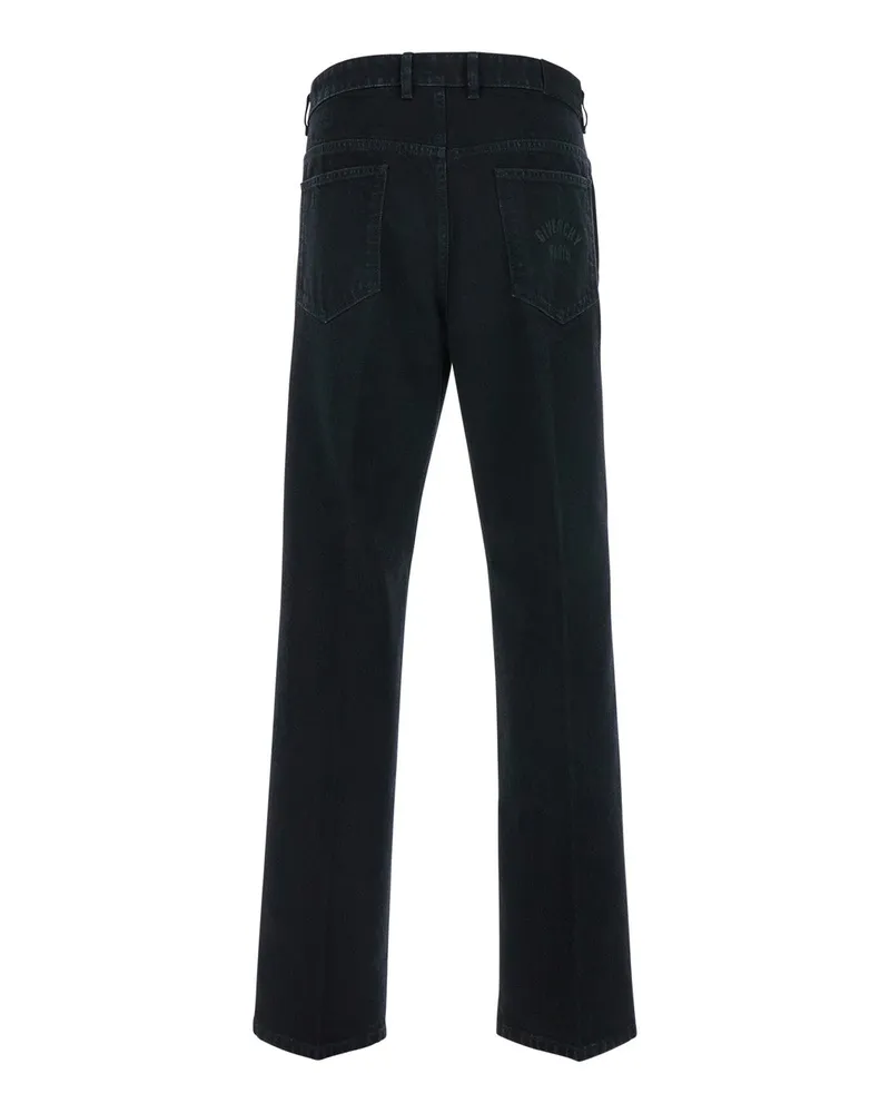 Givenchy Men's Black Denim Jeans With Belt Loops Cotton Black