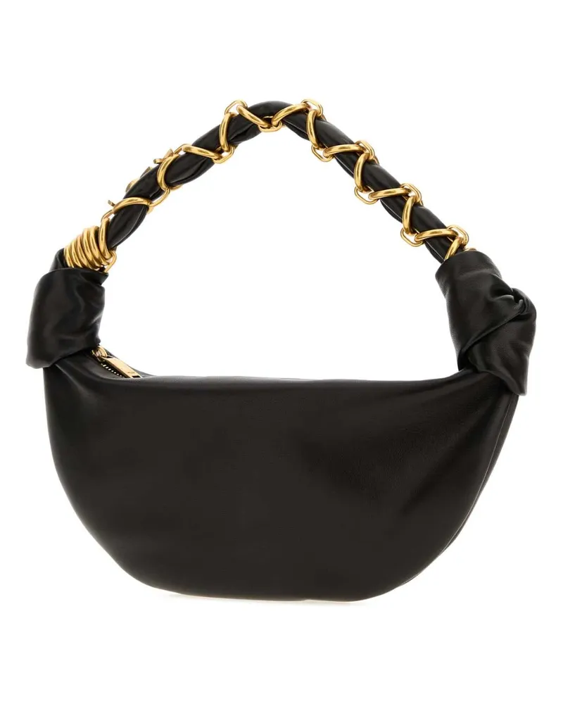 Saint Laurent Women's Mbag Shoulder Bag Black Lamb Black