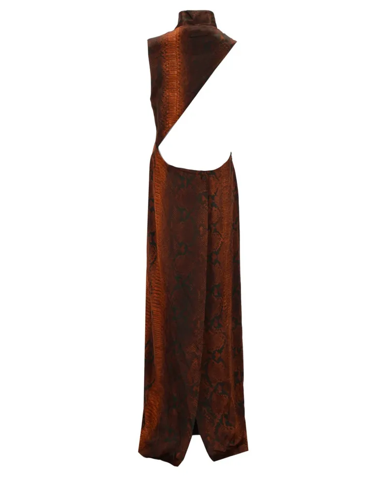 Jean Paul Gaultier Python Print Dress — Red Red