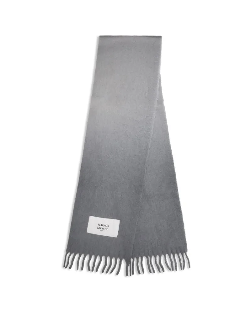 Kitsuné Alpaca Scarf — Gray Gray