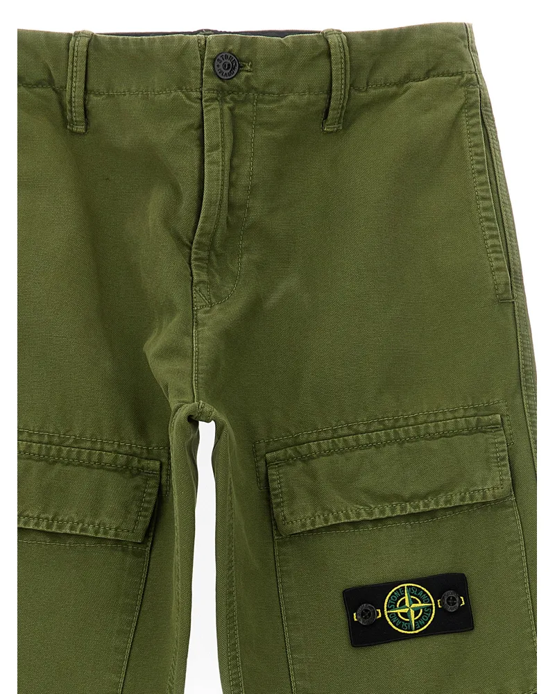 Stone Island Canvas Cargo Cargo Pants — olive green Olive