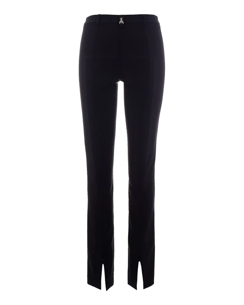 Patrizia Pepe Women's Slim Crepe Trousers Black Elastane Black